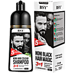 BSY Noni Hair Colour Shampoo 180 ml Natural Black