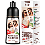 BSY Noni Hair Colour Shampoo 180 ml Dark Brown