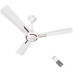 Havells 1200mm Ambrose BLDC Motor Ceiling Fan - Remote Controlled, Pearl White Wood 1 pc