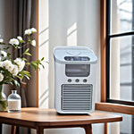 HashWOW Portable Mini Air Cooler & Humidifier - 3-Speed Fan, White 1 pc