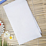 Creative Space White Pooja Cloth For God Aasan & Chowki Kapda - 1.25 m 1 pc