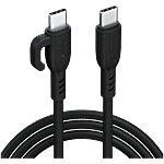 Portronics 60W Konnect Core 3 Type C To Type C Fast Charging Cable - Black 1 pc