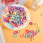 Pearlfiesta Combo Mini Elastic Hair Bands - 2 Cm Multicolour Ponytail Holders For Women & Girls 450 pcs (9 N x 50 pcs each)