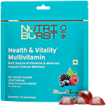 Nutriburst Mixed Berry Flavoured Health & Vitality Multivitamin Gummies 10 pcs