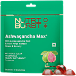 Nutriburst Guava Flavoured Ashwagandha Max Gummies 10 pcs