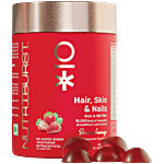 Nutriburst Starwberry Flavoured Hair, Skin & Nails Growth Gummies With Biotin 30 pcs