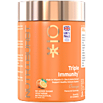 Nutriburst Orange Flavoured Triple Immunity Gummies 30 pcs