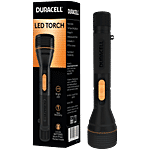 Duracell LED Torch Light, Super Bright, 12000 LUX - 3 AA Batteries Free, Black 1 pc