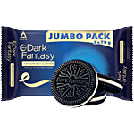 Sunfeast Dark Fantasy Vanilla Flavoured Sandwich Crème Biscuits 395 g (Pack of 5)