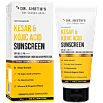 Dr. Sheth's Kesar & Kojic Acid Sunscreen - SPF 50+ PA++++ 50 g