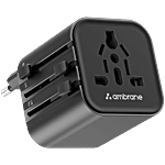 Ambrane ATA - 03 Black 2500W High Power Output Universal Travel Socket 1 Unit