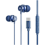 Ambrane Stringz 38C Blue 1.2 m Wired Type-C In-Ear Earphones With In-Line Mic 1 Unit
