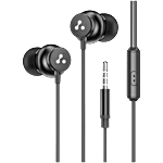Ambrane Stringz 38 Black 3.5 mm Wired Earphones With Mic - Tangle Free Cable 1 Unit