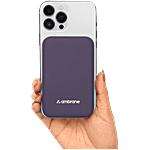 Ambrane 10000 mAh MagSafe Wireless Fast Charging Power Bank - Aerosync Snap, Purple 1 Unit