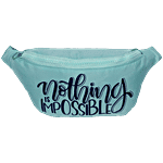 QIPS Waist Bag - With Adjustable Strap, Unisex, Turquoise Blue 1 pc