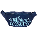 QIPS Waist Bag - With Adjustable Strap, Unisex, Navy Blue 1 pc