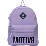 QIPS Motiv8 Solid Backpack - For School / College, 38.1 cm, Unisex, Lavender 1 pc