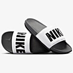 Nike Offcourt Slide - Dark Grey, White, Black 1 Pair (UK/IND-8)