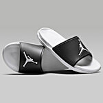 Nike Jordan Jumpman Slide - Black & White 1 Pair (UK/IND-10)