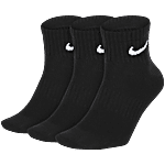 Nike Everyday Lightweight Socks - Black 3 Pair (Size - M)