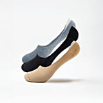 Hoversole No Show Socks 3 Pairs (Free Size)