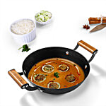 Wonderchef Pre-Seasoned Ferro Light Cast Iron Kadhai - 28 cm 3.2 L