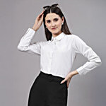 Style Quotient White Regular Fit Shirt 1 pc (Size - M)