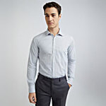 Park Avenue Blue Slim Fit Checks Shirt 1 pc (Size - 40)