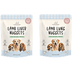 Pawpourri Lamb Liver & Lung Nuggets Dog Treat - 100% Natural Treats 160 g (2 x 80 g)