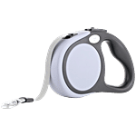 Pawpourri Classic Retractable Dog Leash - Grey, 5 m 1 pc