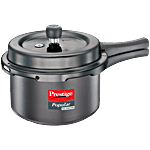 Prestige Popular Hard Anodised Svachh Pressure Cooker With Bakelite Handle - Induction Base, Black 3 L