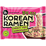 Yu Cheesy Veg Carbonara Korean Ramen Instant Noodles 100 g 