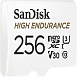 Sandisk 256GB High Endurance microSDXC Card – With Adapter For Dash Cam & Home Monitoring Surveillance Systems 1 pc SDSQQNR-256G-GN6IA