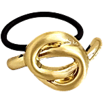 Se7en Hair Rubber Band With Metal Designs 1 pc