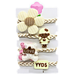 Se7en Stylish Hair Rubber Band Set B - Assorted Colours 4 pcs