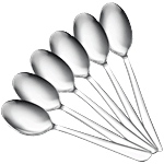 Judge by Prestige Sparkle Stainless Steel Dessert Spoon Set 6 pcs