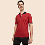 Park Avenue Dark Red Slim Fit Polo T-Shirt 1 pc (Size - 39)