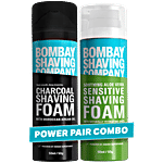 Bombay Shaving Company Charcoal & Sensitive Shaving Foam Combo 2 pcs (50 g each)