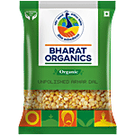 Bharat Organics Unpolished Organic Toor Dal/Arhar Dal 500 g