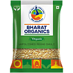 Bharat Organics Unpolished Organic Moong Dal/Dhuli 500 g