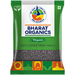 Bharat Organics Unpolished Organic Urad Black Whole 500 g
