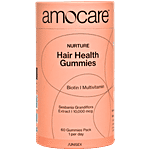 Amocare Nurture Hair Health Gummies - Biotin, Multivitamin 60 pcs