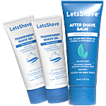 LetsShave Transparent Shave Gel + After Shave Balm 2 pcs