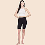 Clovia Cotton Mid Waist Cycling Shorts - With Inner Elastic 1 pc (Size - M)