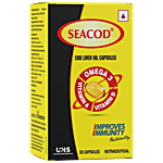 Seacod Cod Liver Oil Capsules With Natural Omega 3,Vitamin D & A 30 pcs
