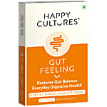 Happy Cultures Gut Feeling Health Supplement Capsules - Blend Of Pre-Probiotic & B Vitamins 30 pcs