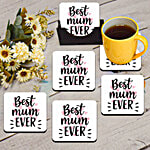 Pearlfiesta "Best Mum Ever" Coaster 6 pcs