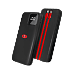 Eveready Ultima Power Bank PB10 with Built-in-Cables, 10,000 mAh 1 pc