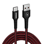 Eveready Nylon Braided Charging Cable, Type-A to Type-C 3A 1 pc