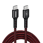 Eveready Nylon Braided Charging Cable, Type-C to Type-C 5A 1 pc